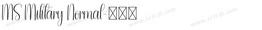 MS Military Normal字体转换
